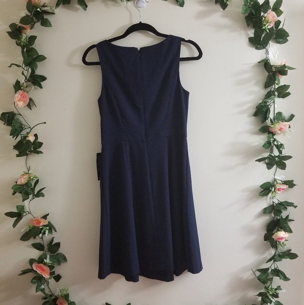 The Limited Navy Blue Flirty Classy Dress 4 - Picture 2 of 6